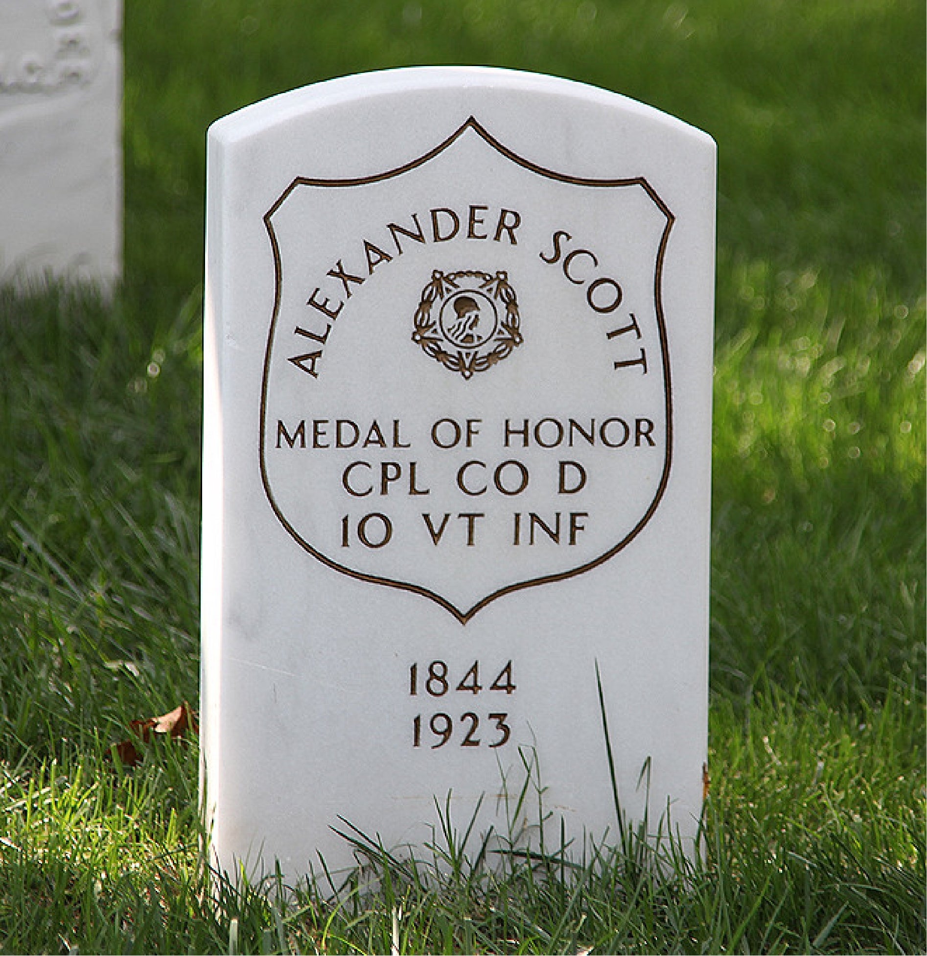 Alexander Scott grave marker