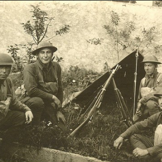 Group of men hanging out