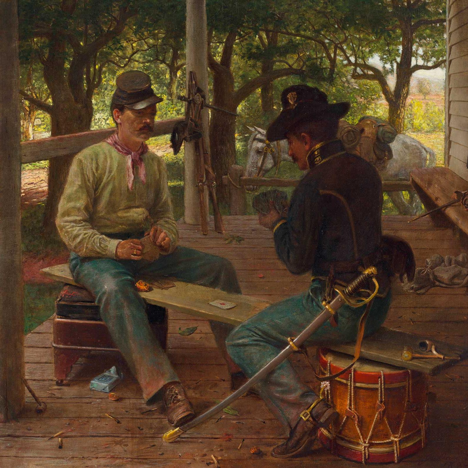 Julian Scott, A Friendly Game, 1894, oil on canvas